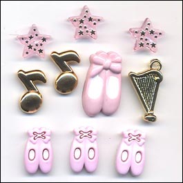 Buttons Galore - Buttons - Ballet Buttons Galore - Buttons - Ballet